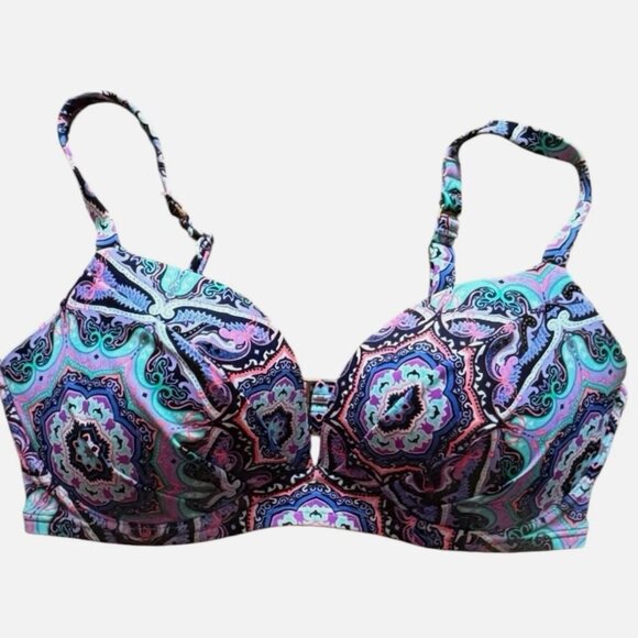 Victoria's Secret Women's 36D Wire Cup Bikini Adjustable Strap Swimsuit Top - Picture 3 of 3